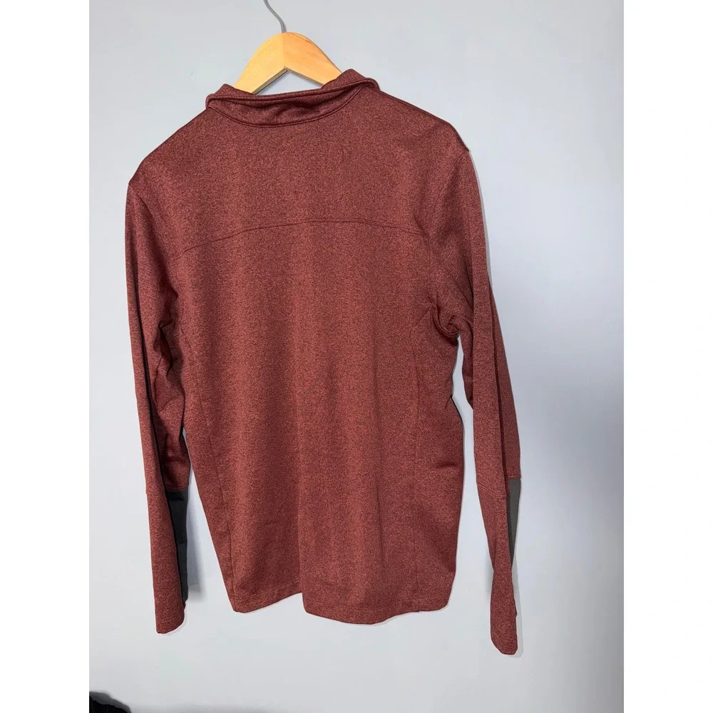The North Face Mens Pullover Fleece Jacket Red‎ Heathered Size L G